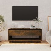 The Living Store Televisiemeubel Tv-kast - 102 x 41 x 44 cm - Gerookt eiken