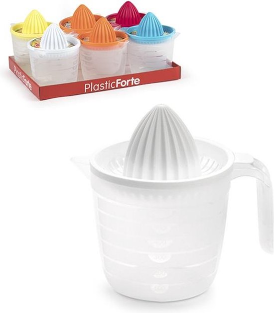 Plasticforte Sinaasappelpers/citruspers - Handmatig - kunststof - 16 x 15 cm - blauw van Merkloos — afbeelding 3