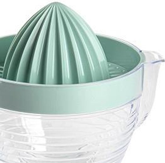 Plasticforte Sinaasappelpers/citruspers - Handmatig - kunststof - 16 x 13 cm - transparant/mint groen van plasticforte — afbeelding 4