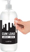 Lusty Cum Load Sperma Glijmiddel - 1000 ml - Hybride Glijmiddel - Op Water- en Siliconenbasis
