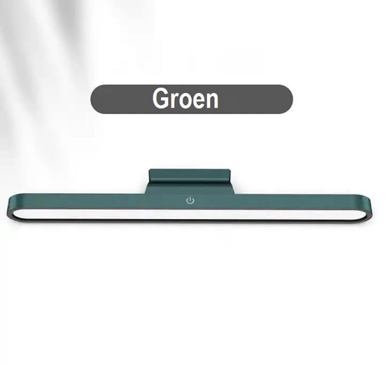 Kastverlichting | Bureaulamp | Groen | LED verlichting | Oplaadbaar | Dimbaar | Draadloos | zelfklevend | verplaatsbaar | Badkamerverlichting | Slaapkamerverlichting