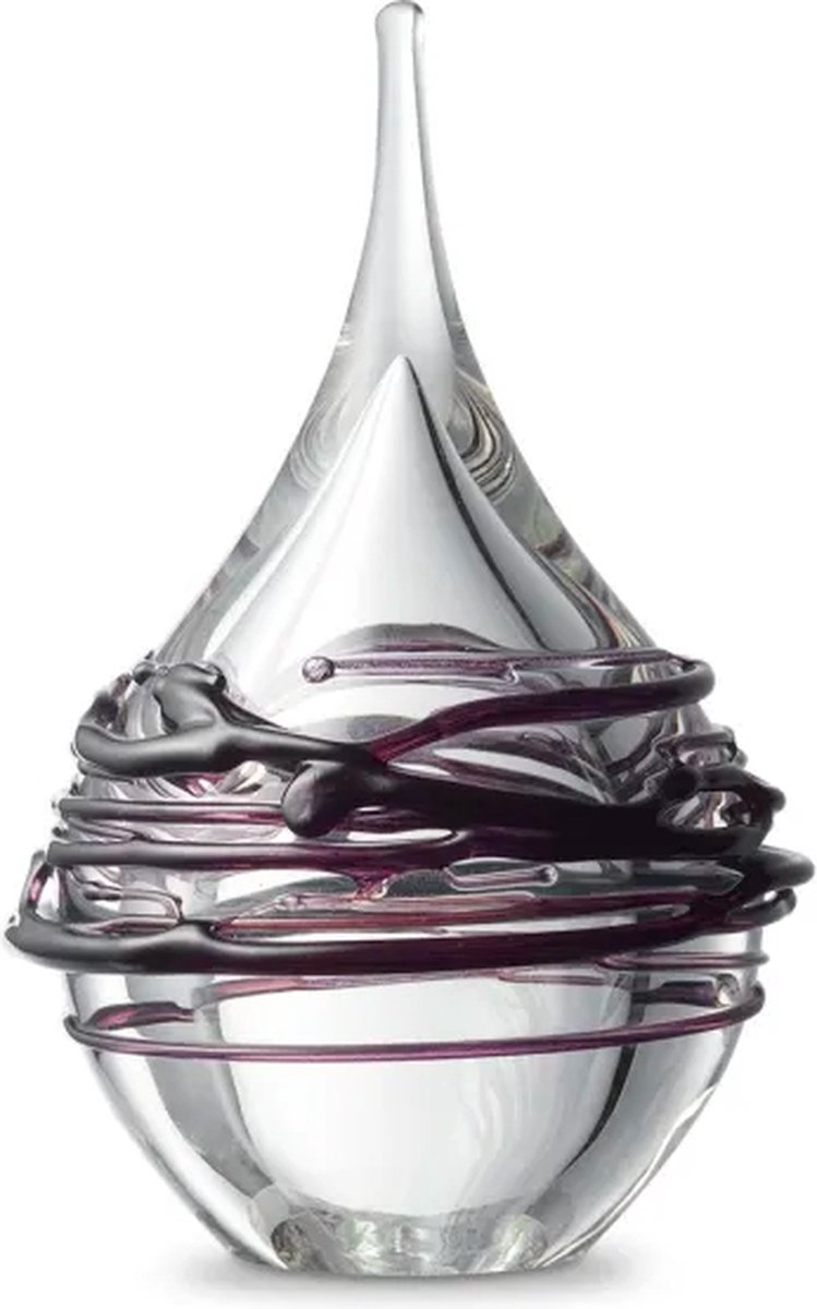 Urnencenter© Druppel Mini Urn Swirl Transparant