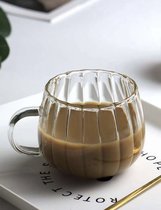 Thee glazen - Koffie glazen - kopjes - Pompoen - Set van 2 stuks - Thee kopje - Koffie kopje