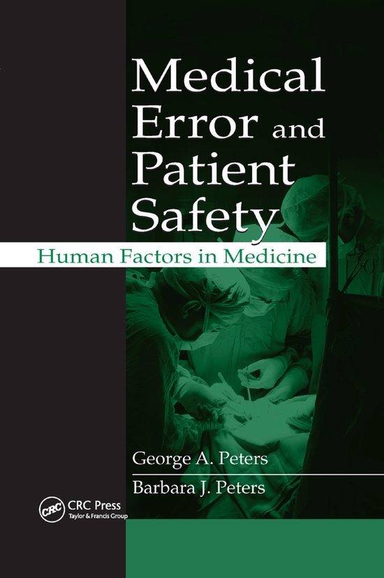 Medical Error and Patient Safety - cover