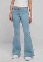 Urban Classics - Jeans flare taille basse biologique - Taille, 30 pouces - Blauw