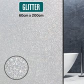 Homewell Raamfolie HR++ 60x200cm - Isolerend & Zonwerend - Anti inkijk - Statisch - Glitter