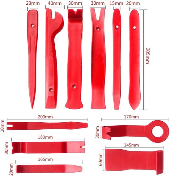 Auto Trim Removal Tool Kit 11 stks Nieuwsgierige Set Auto Body Shop Auto Clips... bol