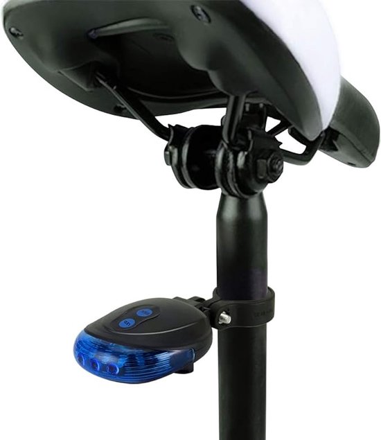 Narimano® Fietslamp, fietsverlichting, waterdicht, led, laser fiets, achterlicht, veiligheidswaarschuwing, licht, fiets, achterlicht, lamp — afbeelding 2