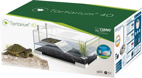 Ciano Tartarium 40 Terrarium - 40 x 25 x 20 cm - Glas - Wit - Ciano