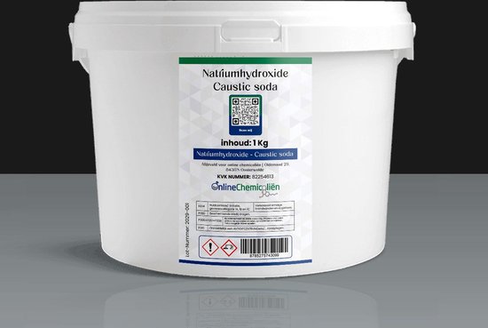 NatriumHydroxide – Sodium hydroxide - Caustic Soda – Noah – Zeep Maken – Natriumhydroxide Voor Zeep – Ontstopper - 1 KG