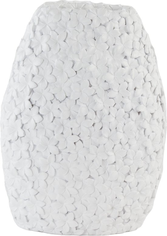 Light&living Vase déco 29,5x18,5x40 cm ALOHA blanc