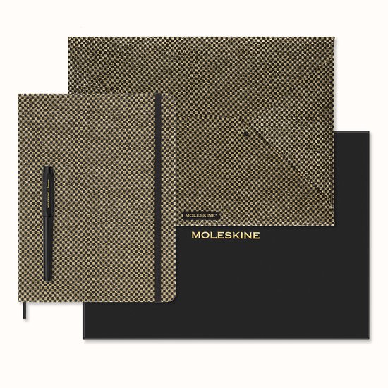 Moleskine LE Shine Collection Notitieboek, Envelope & Pen Goud Bundel