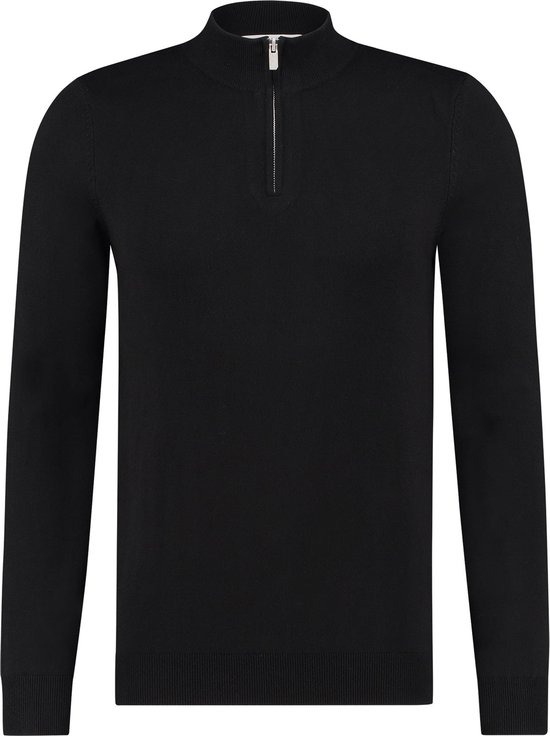 Purewhite Heren Regular Fit Essential Trui Zwart Maat XL bol
