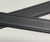DriesjesⓇ – planken dragers – plankendragers – leder – zwart – set - 90x3,5cm – Zwart door gestikt
