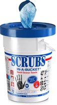 Scrubs-in-a-Bucket Handreinigingsdoeken - Emmer met 72 stuks - 42272 - blauwe scrub reinigingsdoeken - handreiniger