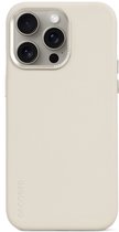 DECODED Leren Back Cover - iPhone 15 Pro - Hoogwaardig Europees Leer - Geschikt voor MagSafe - Clay Beige