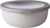 Multi Bowl Cirqula Round - Voorraaddoos met deksel - Geschikt als luchtdichte en Vaatwasserbestendig, Zonder BPA opbergdoos voor de koelkast, magnetronservies en als vershouddozen - 1250 ml - Nordic White