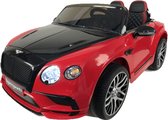 Kars Toys - Bentley Continental - Elektrische Kinderauto - Rood en Zwart - 1,5/2 Persoons - Met Afstandsbediening