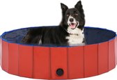 The Living Store Hondenzwembad - Verkoeling en plezier voor je hond - Rood - PVC - 120 x 30 cm