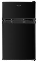 MPM - Réfrigérateur - Congélateur - Réfrigérateur avec compartiment congélateur séparé - Réfrigérateur-congélateur no frost - Pose libre - Porte gauche/droite - 85 litres - Zwart