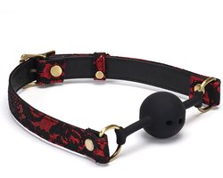 Liebe Seele - Victorian Garden - Ball Gag - Zwart/Rood