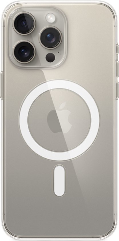 Apple doorzichtig hoesje met MagSafe geschikt voor iPhone 15 Pro Max