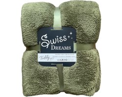 Fleece Teddy TST 150x200 cm Olijf Groen