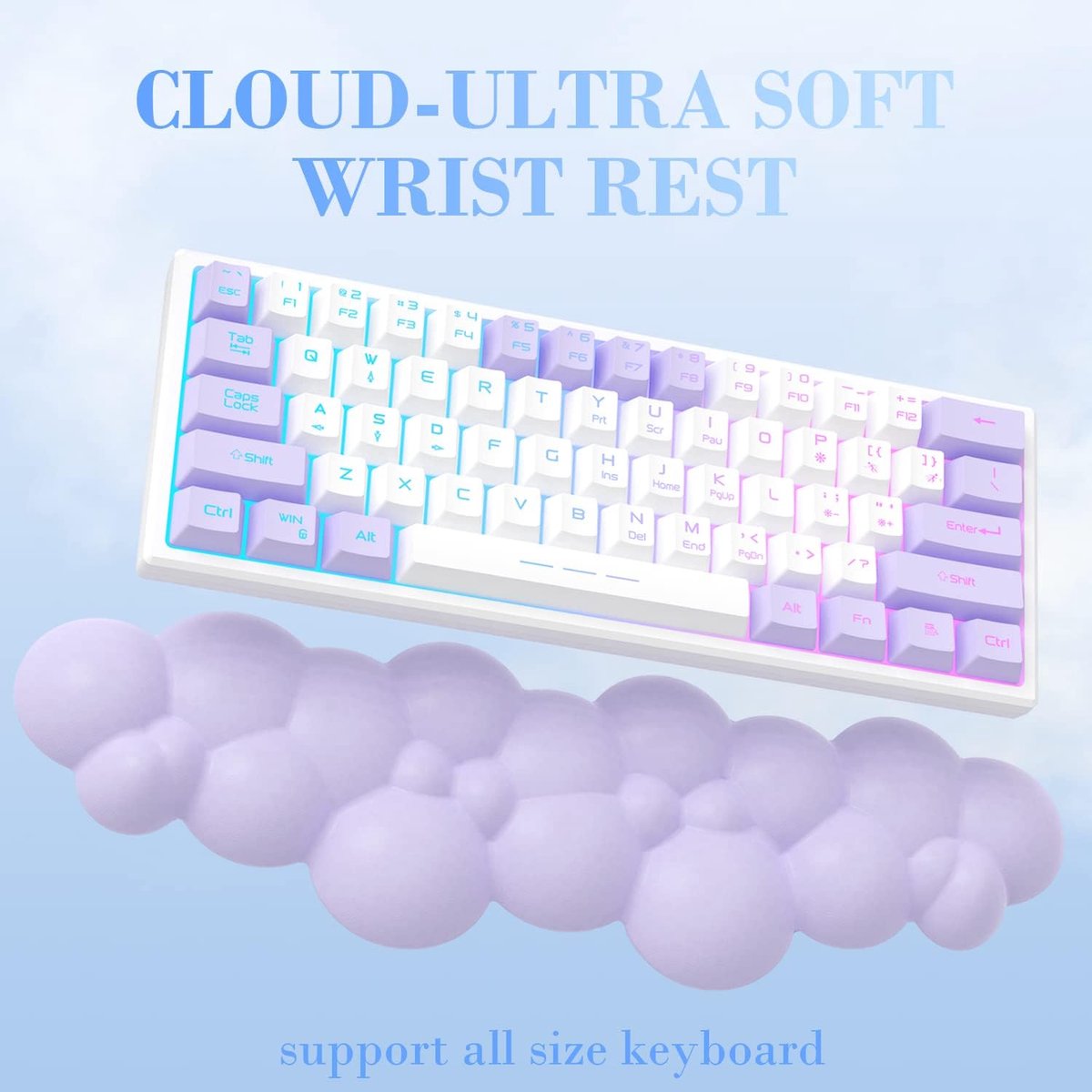 Cloud Ergonomique Clavier Repose-Poignet,Tapis de Souris et