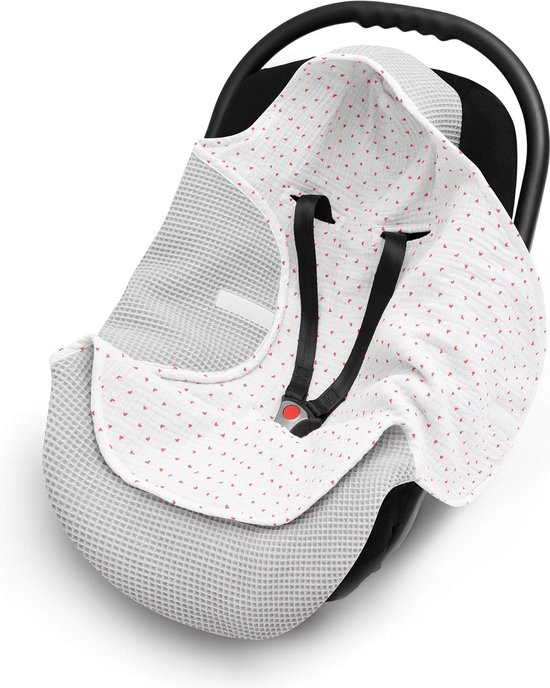 Couverture de siège bébé 100 % coton, couverture légère pour siège