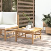 The Living Store Bamboe Tuintafel - 65 x 55 x 30 cm - Duurzaam - Praktisch - Gemakkelijk schoon te maken