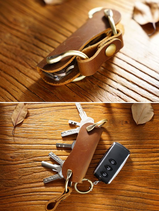 Porte-clés organisateur de clés en cuir de Luxe – 100 Cuir