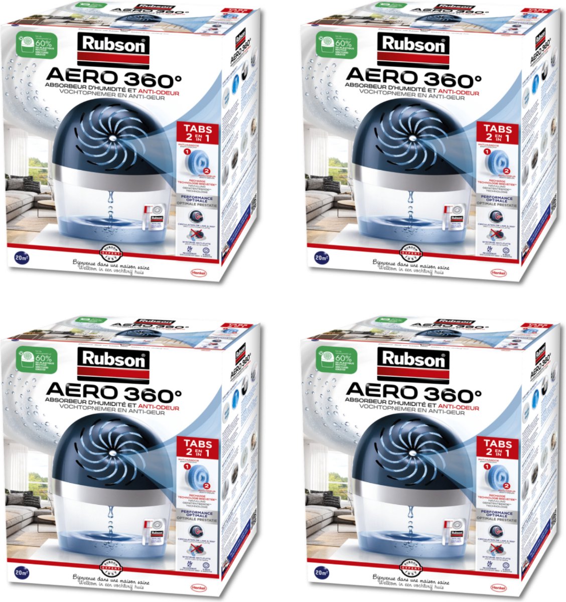 Recarga de Desumidificador RUBSON Aero 360