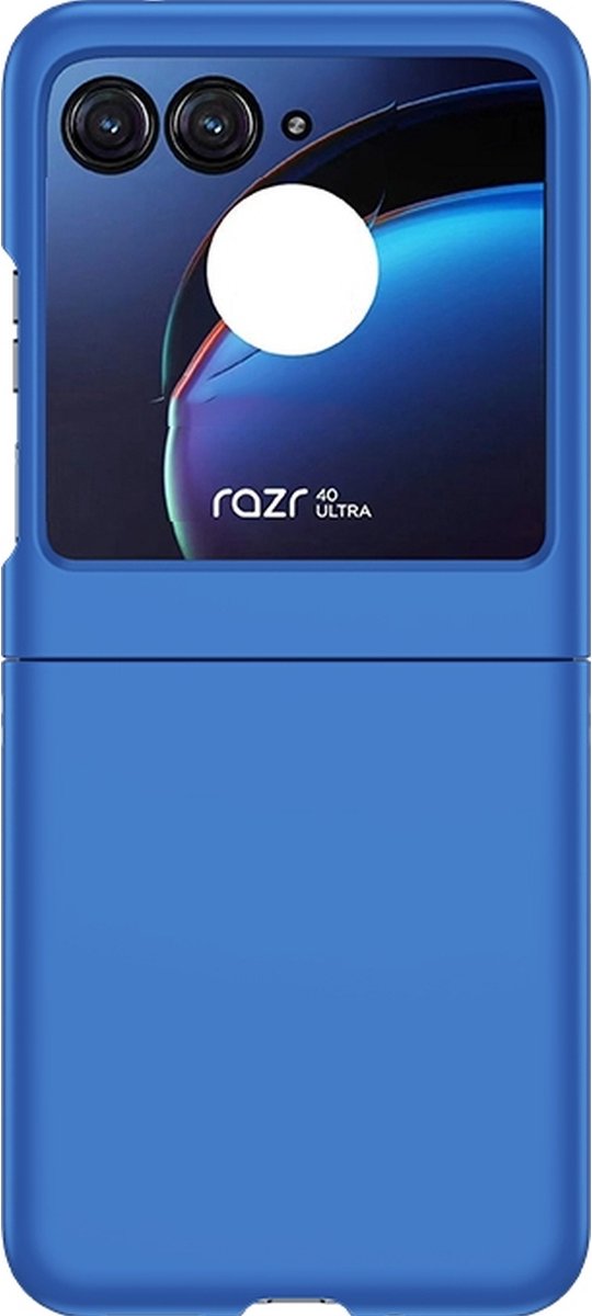 Mobigear Hoesje geschikt voor Motorola Razr 40 Ultra Telefoonhoesje Hardcase | Mobigear Colors Backcover | Razr 40 Ultra Case | Back Cover - Donkerblauw