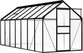 The Living Store Kweekkas - 190 x 430 x 125/195 cm - Aluminium - Polycarbonaat - 8.17 m²
