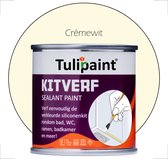Tulipaint Kitverf (Crèmewit) - Kit verven - Siliconenkit verven schilderen - Kitstift - Kitranden vieze verkleurde gele vergeelde Kit schoonmaken reinigen reiniger - Kitreiniger