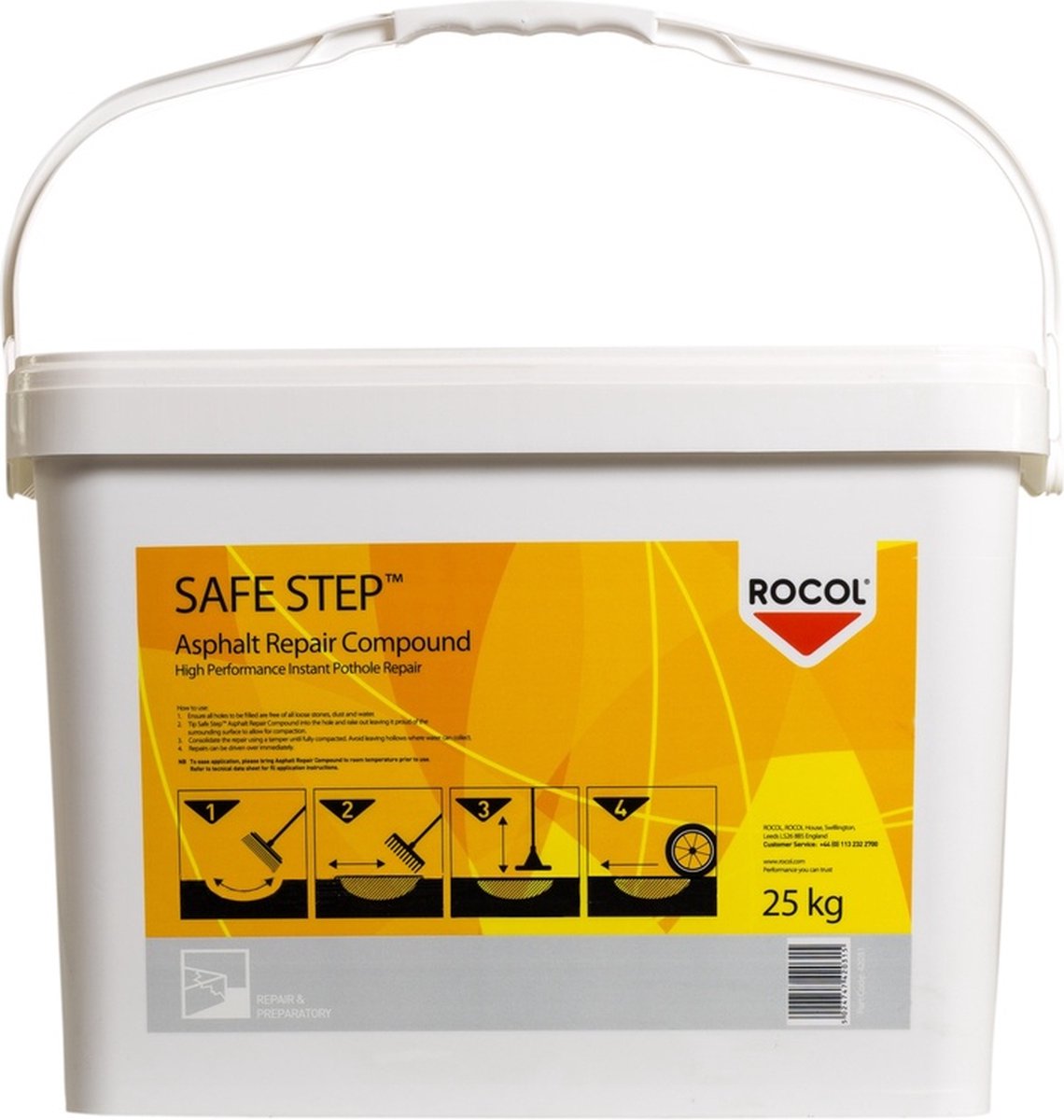 ROCOL SAFE STEP - Asfalthersteller - Reparatiemortel voor asfalt