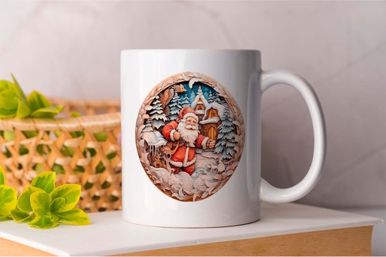 Mug Père Noël - Noël - Cadeau - Cadeau - HolidaySeason - MerryChristmas - ChristmasTree - WinterWonderland - SeasonsGreetings - HolidayCheer - HappyHolidays
