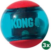 Kong squeez action rood 3x 6,5x6,5x6,5 cm
