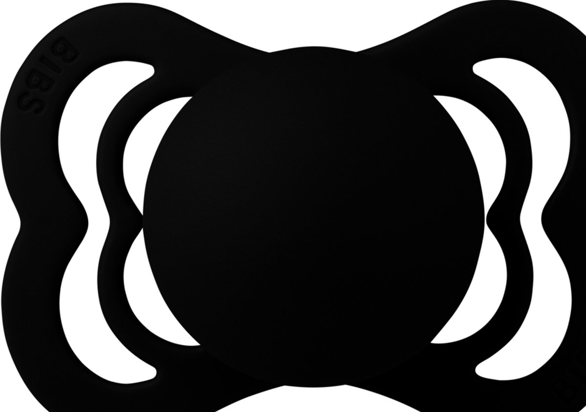 Goedkoopste BIBS Supreme Fopspeen - Maat 2 6-18 maanden - Latex – Black