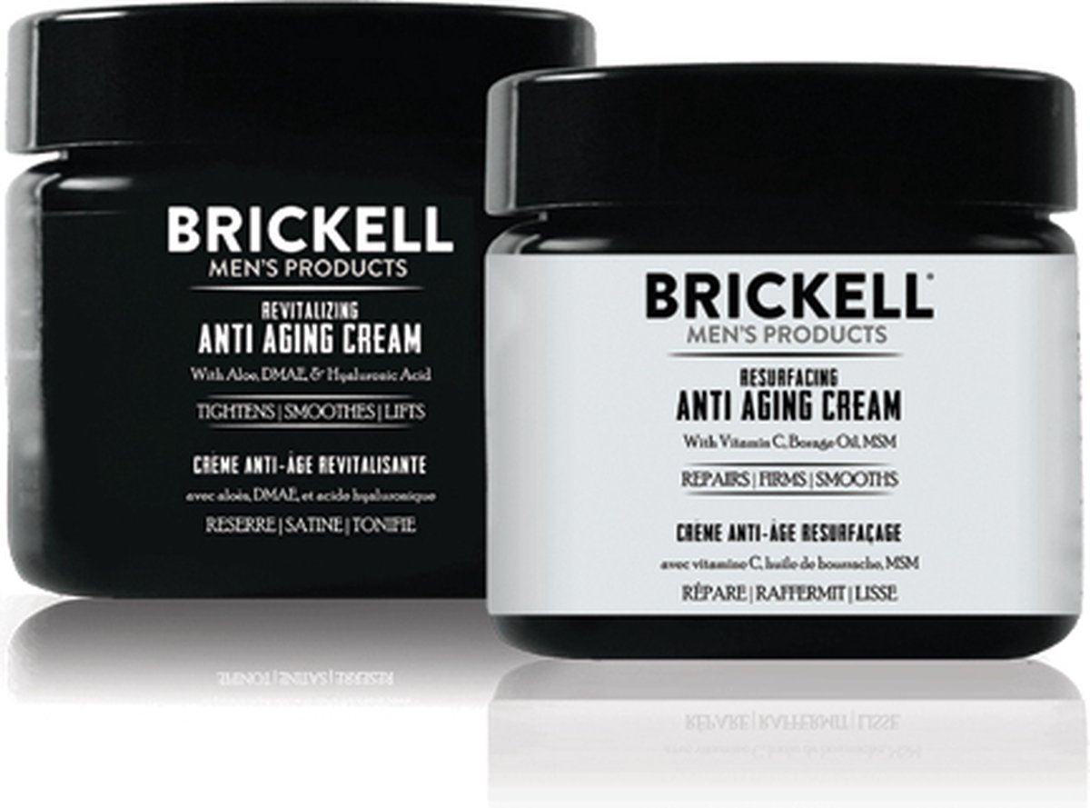 Brickell Day and Night Anti-Aging Cream Routine Unscented | Face Care Set