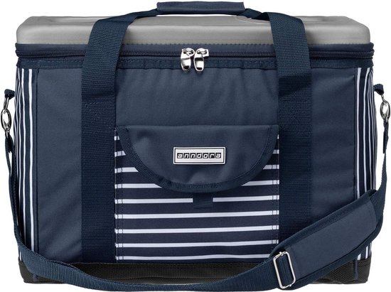 Sac Isotherme Anndora XL – 40 Litres – Gris Clair – Isolation Épaisse – Couvercle Porte-Gobelet – Idéal Pique-Nique Et Courses