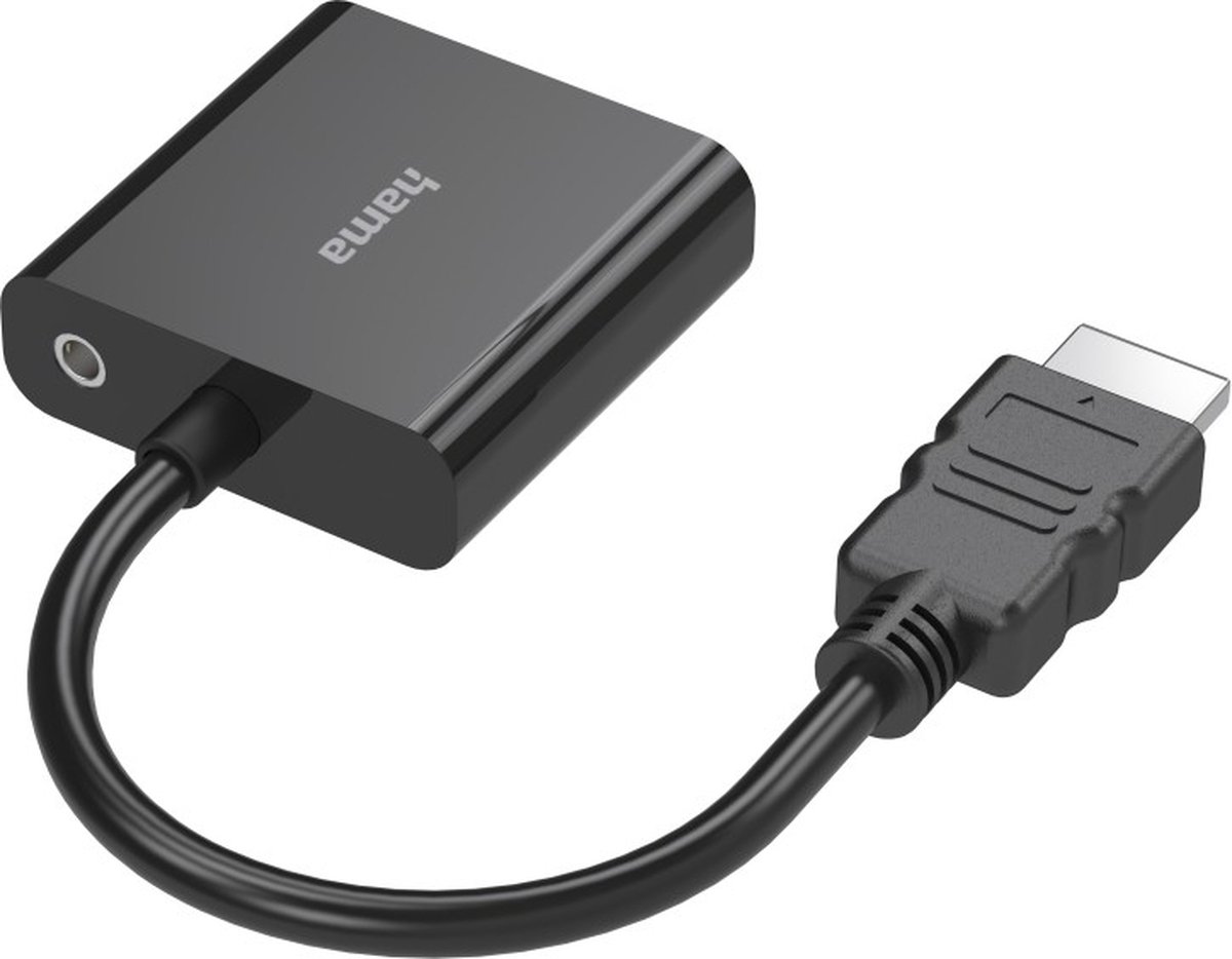 Hama Video-adapter HDMI™-stekker - VGA-aansluiting Audio-aansl. Full-HD 1080p