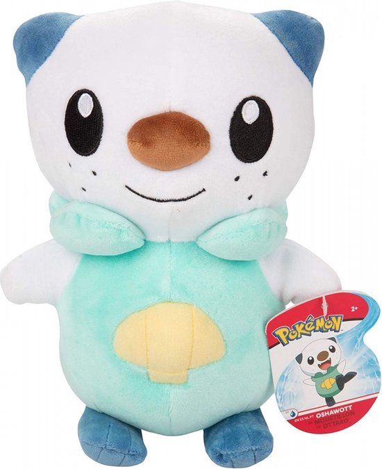 Pokémon Knuffel Oshawott Junior 20 Cm Pluche Groen/wit van Pokémon — afbeelding 5