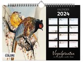 Kalender 2024 - Vogelprenten van de Japanse meester Koson - Wandkalender A4 - Planner 2024 - Ophangbaar