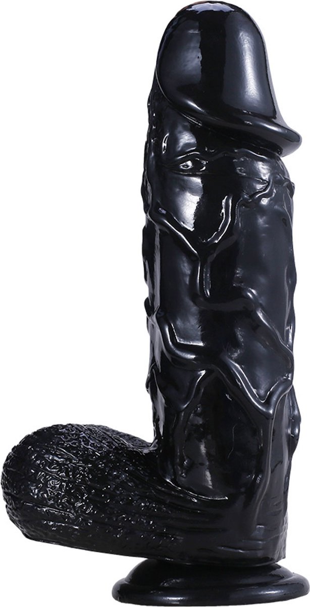 Goedkoopste Bang It Real Dildo No. 18 Met Ballen Zwart