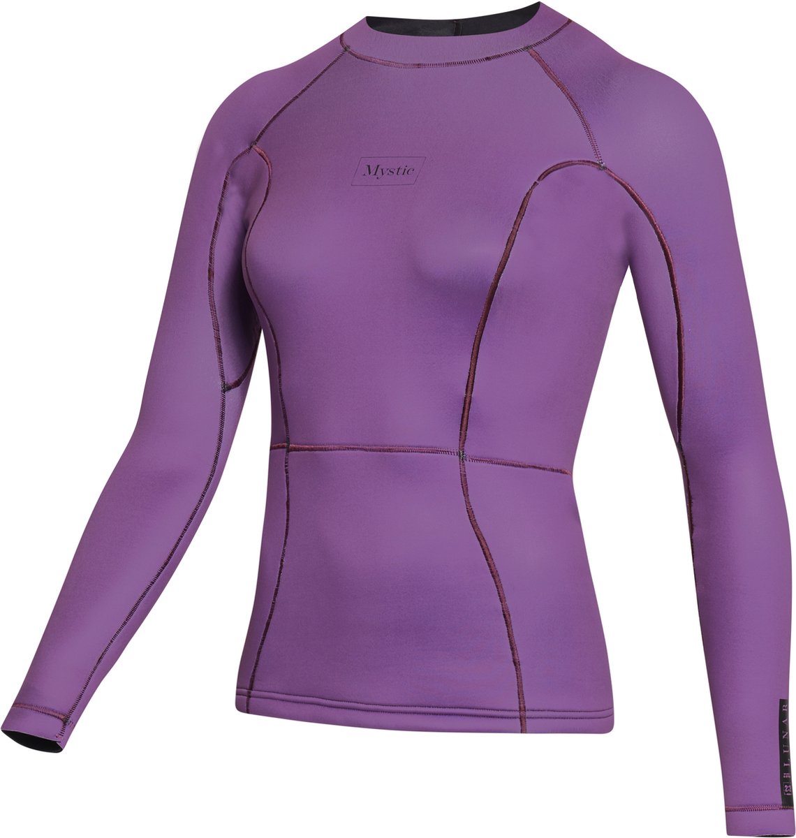 2023 Mystic Dames Lunar Lange Mouwen 2mm Wetsuit Top - Su XL