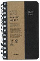 Agenda Brepols 2024 - Bâtiment - SETA - PVC - Wire-O - À carreaux - 10 x 16,5 cm - Zwart