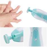 Ariko Baby Nagel Trimmer - 6 Opzetstukken Voor Baby en Volwassenen - Elektrische baby nagelvijl - Voor Gezonde Nagels - Mooie Opbergdoos - BLAUW