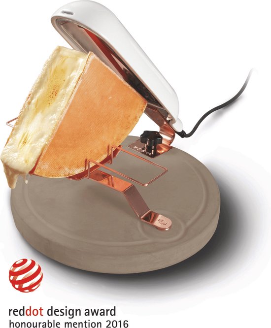 Boska Raclette Quattro Beton - Kaasraclette - Award winnaar - Wit Keramiek - 220V — afbeelding 2