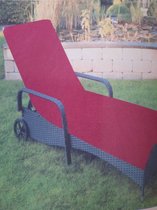 Kussenbeschermer Ligstoel Roze 80x200 cm - Handdoek - Tuinstoel - badstof handoek stoelhoes voor ligbed- Stoel - Stoelbeschermer ligbed- Tuinstoelhoes stoelhanddoek